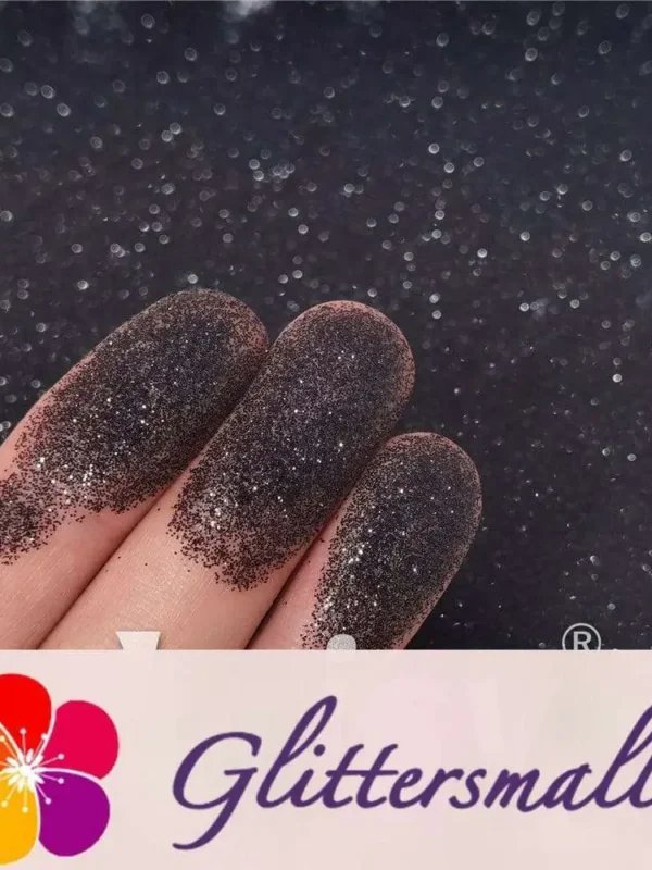 0.2mm Black Pearl Glitter Pure Color B01000A
