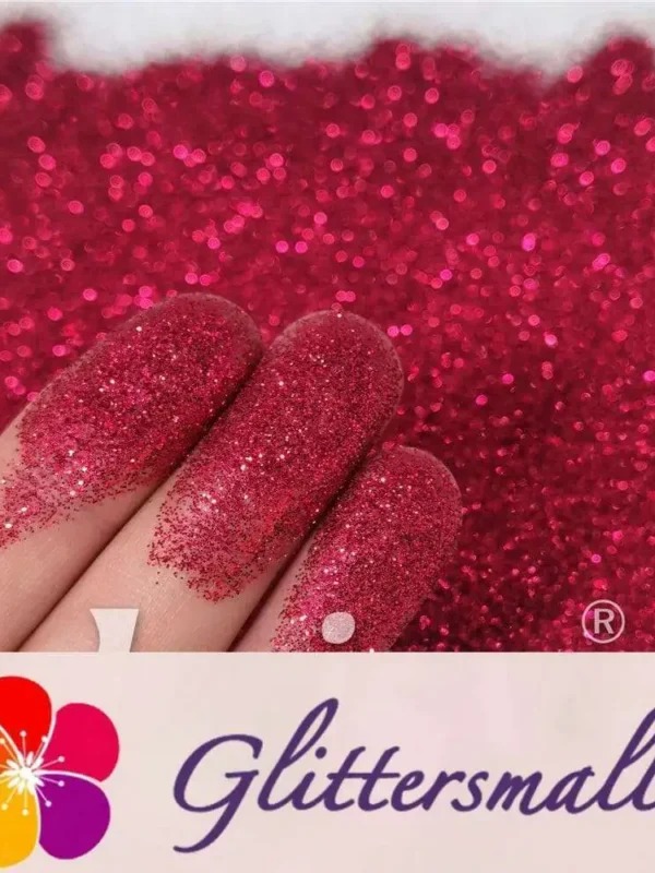 0.2mm Rose Red Glitter Pure Color B0912A