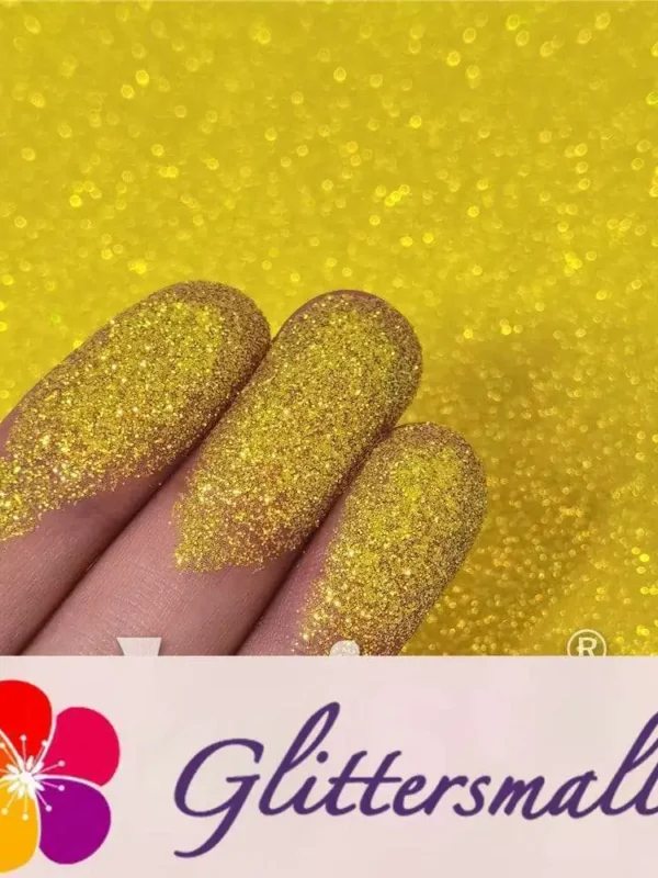 0.2mm Iridescent Lemon Yellow Professional Cosmetic Glitter For Lip Gloss, Lipstick FCH30