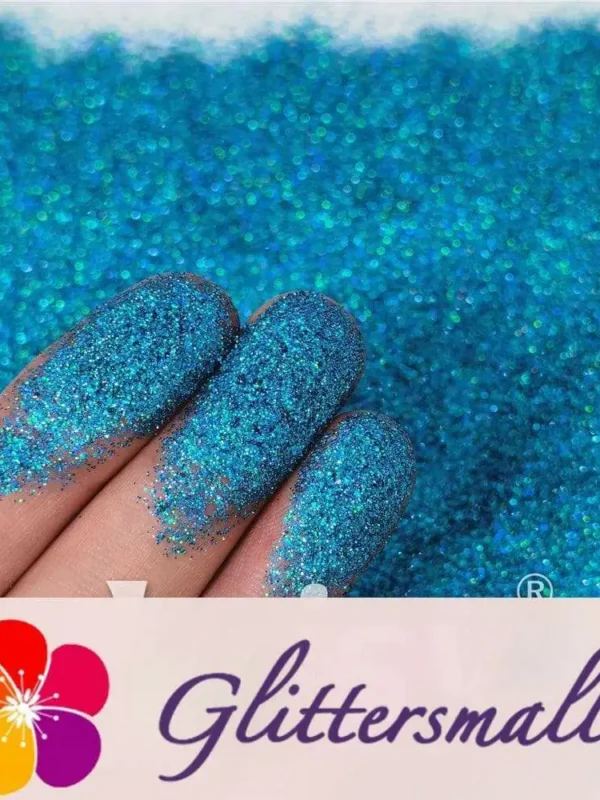 0.2mm Holographic Blue Professional Cosmetic Glitter For Lip Gloss, Lipstick FCHL700