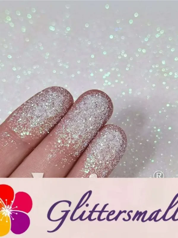 0.2mm Iridescent Pink White Professional Cosmetic Glitter For Lip Gloss, Lipstick FCH03