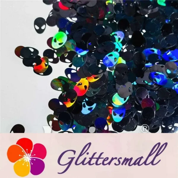 IMG_20210907_121642.webp 12mm Alien ET Holographic Black Shaped Glitter LB01000