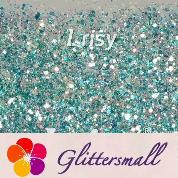 Mixed Glow In The Dark Iridescent Blue Noctilucent Glitter YG-F321R