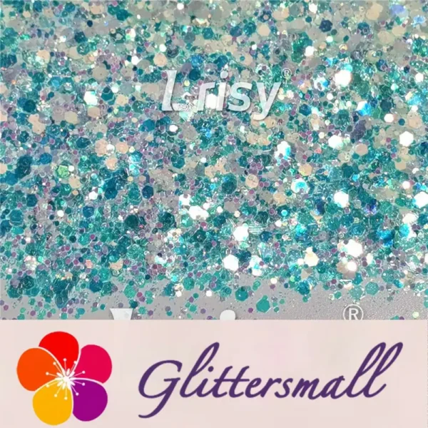 Mixed Glow In The Dark Iridescent Blue Noctilucent Glitter YG-F321R