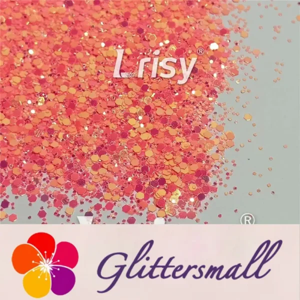 IMG_20210926_105224.webp Fluorescent Red To Orange In The Dark Iridescent Red Noctilucent Glitter YG336