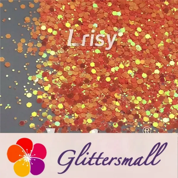 IMG_20210926_105258.webp Fluorescent Red To Orange In The Dark Iridescent Red Noctilucent Glitter YG336