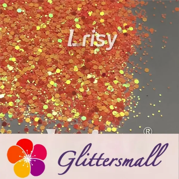 IMG_20210926_105305.webp Fluorescent Red To Orange In The Dark Iridescent Red Noctilucent Glitter YG336