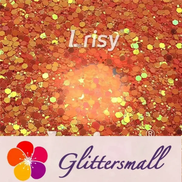 IMG_20210926_105353.webp Fluorescent Red To Orange In The Dark Iridescent Red Noctilucent Glitter YG336