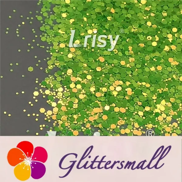 IMG_20210926_105747.webp Fluorescent Green To Green In The Dark Iridescent Green Noctilucent Glitter YG320