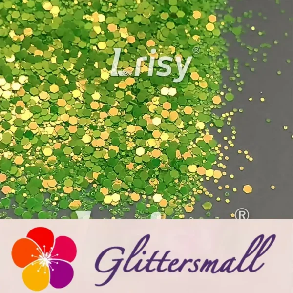 IMG_20210926_105754.webp Fluorescent Green To Green In The Dark Iridescent Green Noctilucent Glitter YG320