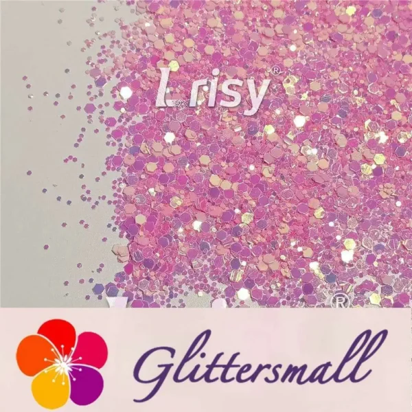 IMG_20210926_110553.webp Fluorescent Pink To Pink In The Dark Iridescent Pink Noctilucent Glitter YG333
