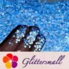 Mixed Glow In The Dark (Reflect Light At Night) Sea Blue To Sky Blue Glitter FC-FG715