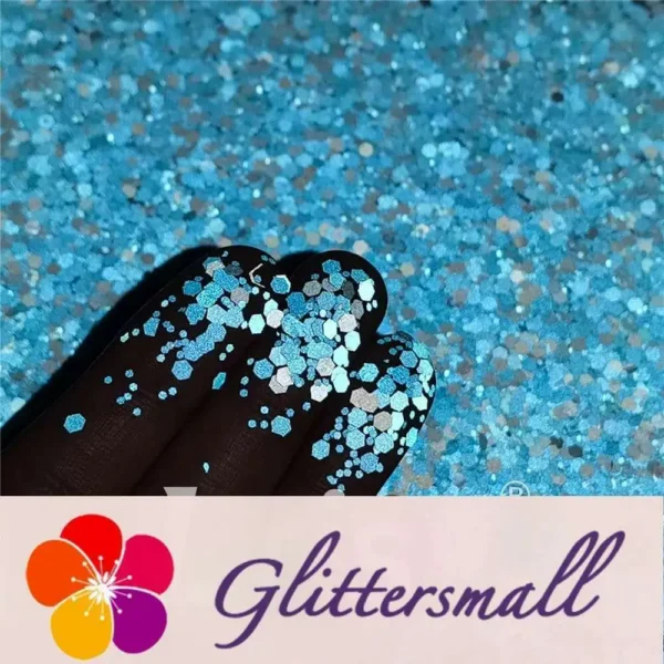 IMG_20210930_185713.webp Mixed Glow In The Dark (Reflect Light At Night) Lake Green To Sky Blue Glitter FC-FG710
