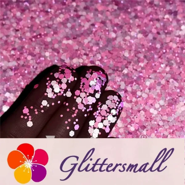 IMG_20210930_191119.webp Mixed Glow In The Dark (Reflect Light At Night) Rose Red To Pink Glitter FC-FG912