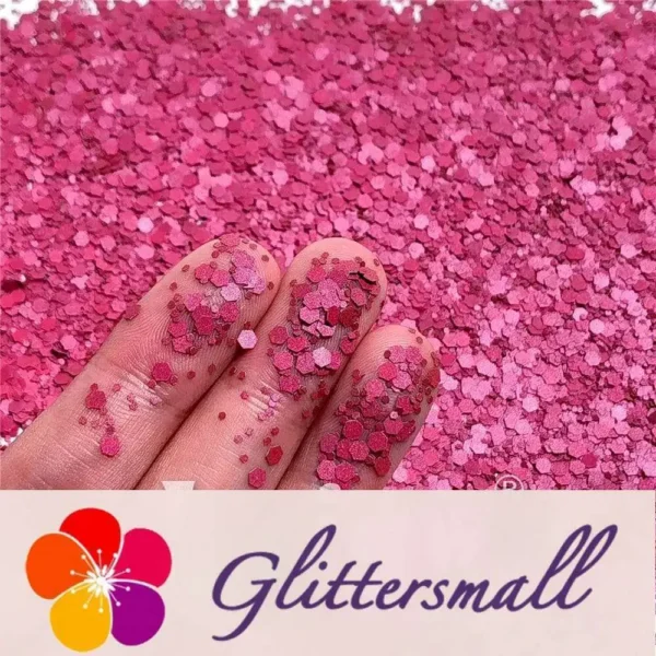IMG_20210930_191157.webp Mixed Glow In The Dark (Reflect Light At Night) Rose Red To Pink Glitter FC-FG912