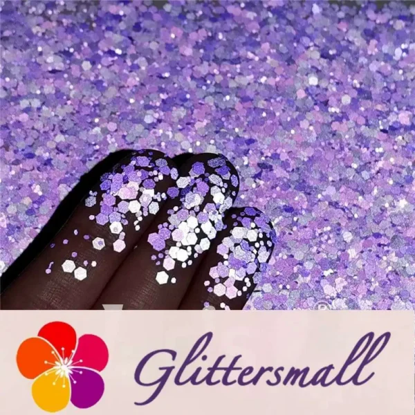 IMG_20210930_192824.webp Mixed Glow In The Dark (Reflect Light At Night) Purple Glitter FC-FG800
