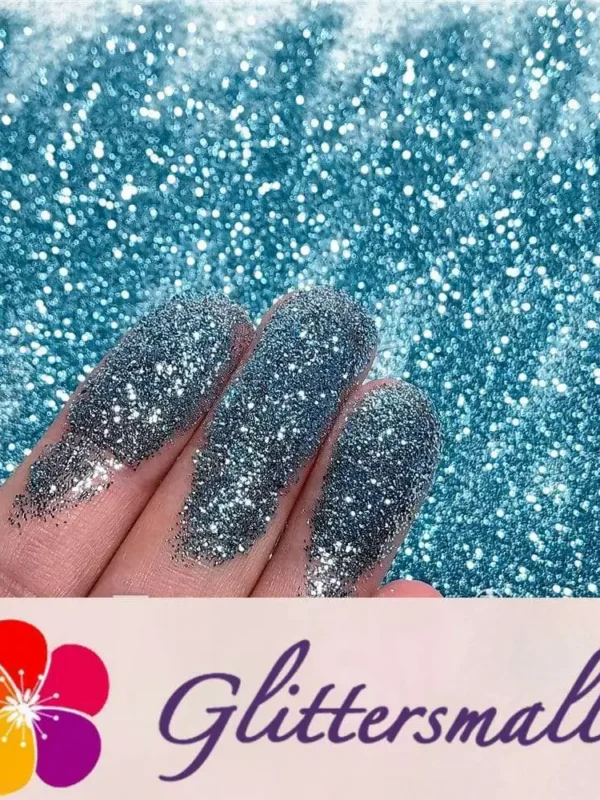 0.3mm Sky Blue Glitter Pure Color B0710