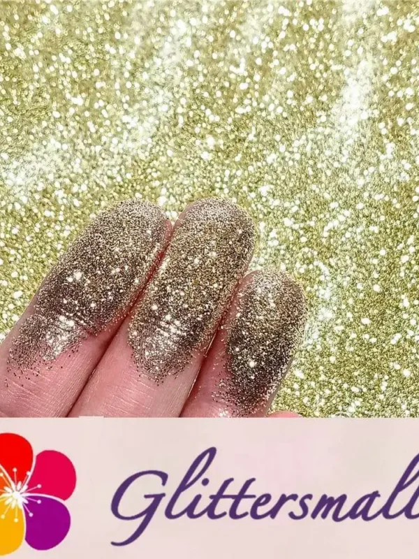 0.3mm Light Champagne Gold Glitter Pure Color B0200