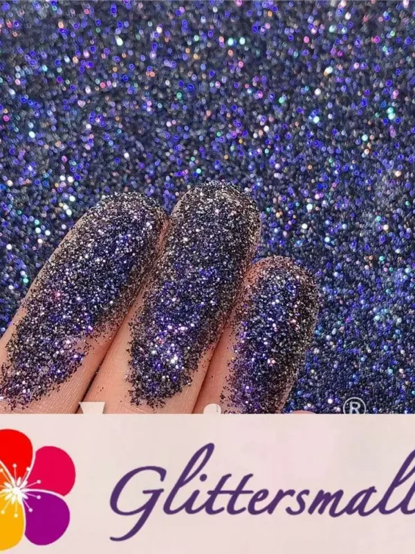 Custom Mixed Deep Space Blue To Black Iridescent Glitter GEX022 (By Chris.e KC)