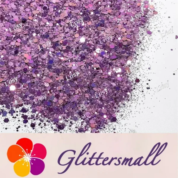IMG_20211025_160006_f5631376-8a28-4b47-84a6-47520a681f99.webp General Mixed Purple To Gold Iridescent Glitter FC-E8033
