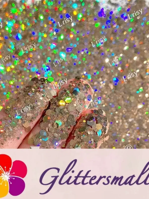 General Mixed High Holographic Sand Gold Cosmetic Grade Glitter SLG002