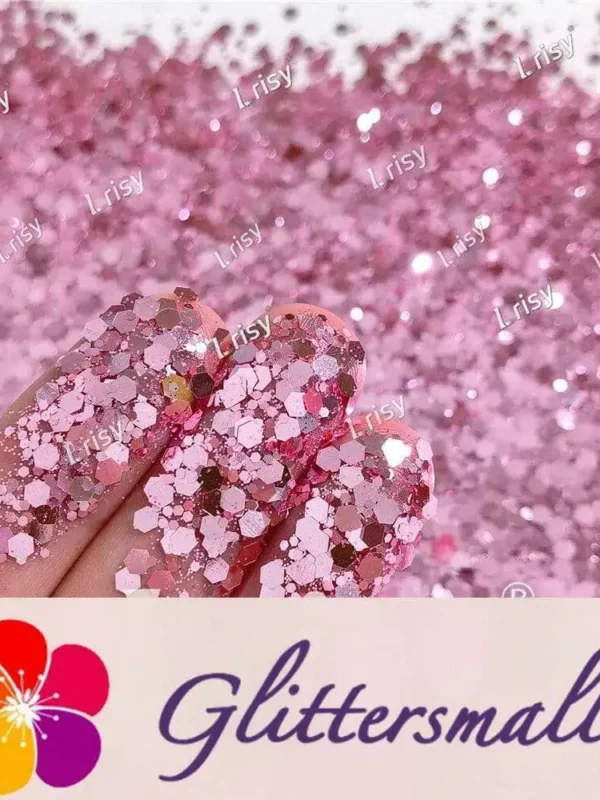 General Mixed Tender Pink Glitter Pure Color B0920