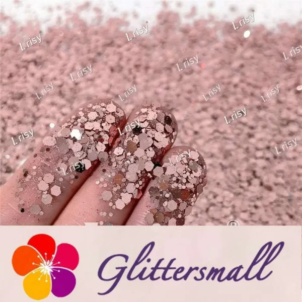 IMG_20211212_143824.webp General Mixed Rose Gold Glitter Pure Color B0230