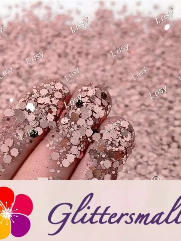 General Mixed Rose Gold Glitter Pure Color B0230
