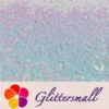 IMG_20211212_152508.webp 4mm Hollow Out Plum Flower Shaped Iridescent Ice Blue Glitter C021R