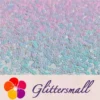 IMG_20211212_152541.webp 4mm Hollow Out Plum Flower Shaped Iridescent Ice Blue Glitter C021R