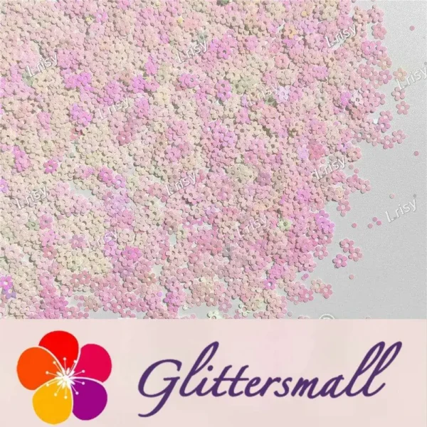 IMG_20211212_153520.webp 4mm Hollow Out Plum Flower Shaped Iridescent Violet Glitter C003R