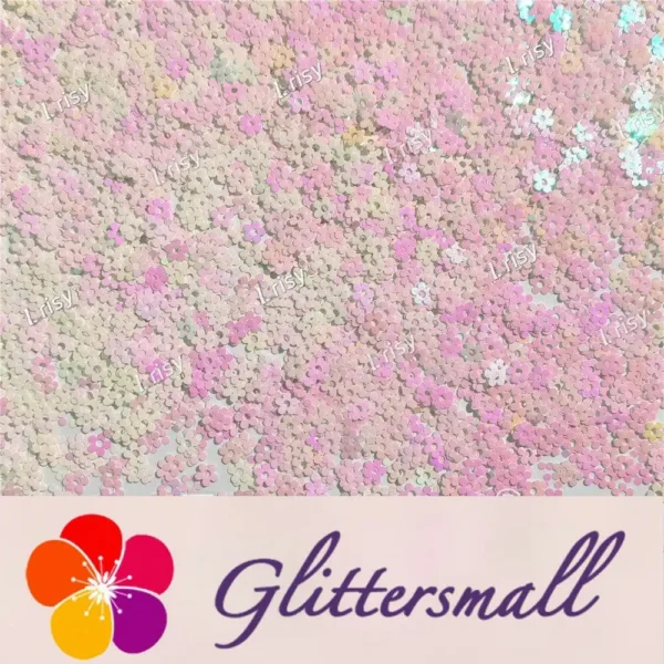 IMG_20211212_153540.webp 4mm Hollow Out Plum Flower Shaped Iridescent Violet Glitter C003R