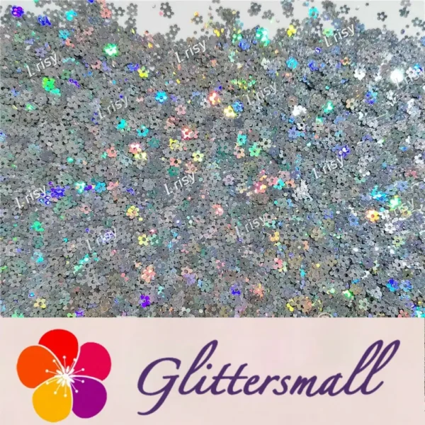 IMG_20211212_155141.webp 4mm Hollow Out Plum Flower Shaped Holographic Silver Glitter LB0100