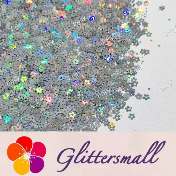 IMG_20211212_155216.webp 4mm Hollow Out Plum Flower Shaped Holographic Silver Glitter LB0100