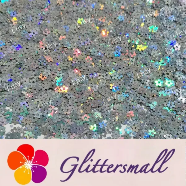 IMG_20211212_155225.webp 4mm Hollow Out Plum Flower Shaped Holographic Silver Glitter LB0100