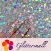 IMG_20211212_155433.webp 4mm Hollow Out Plum Flower Shaped Holographic Silver Glitter LB0100