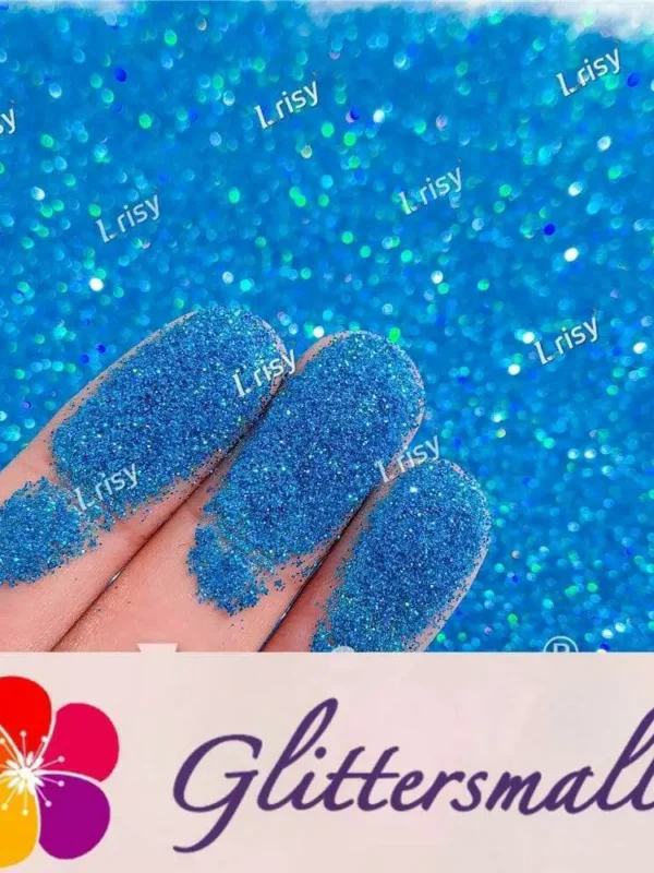 0.2mm Holographic Sky Blue Extra Fine Glitter (Ultra-thin) LB0700