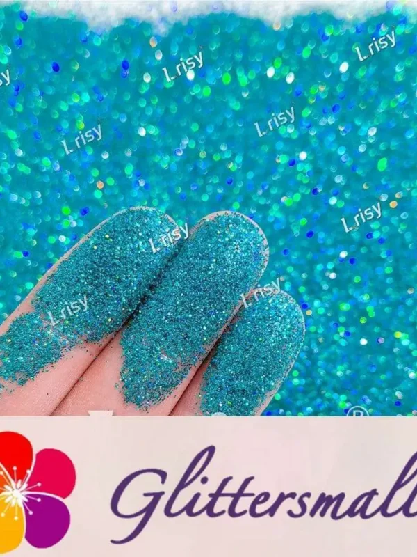 0.2mm Holographic Teal Green Extra Fine Glitter (Ultra-thin) LB0702