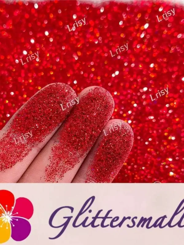 0.2mm Holographic Red Extra Fine Glitter (Ultra-thin) LB0300