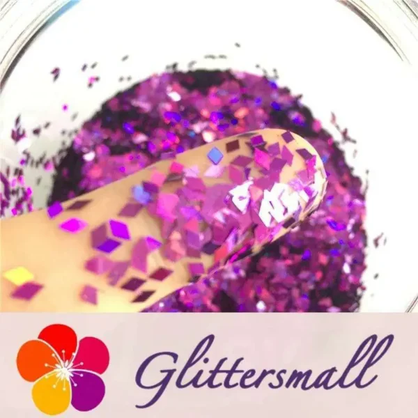Holographic Purple 2mm Rhombic Shaped Translucent Glitter LB0800