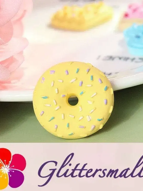 Donut Playfood Resin Slime Charms Cabochons Ornament DIY Crafts 04