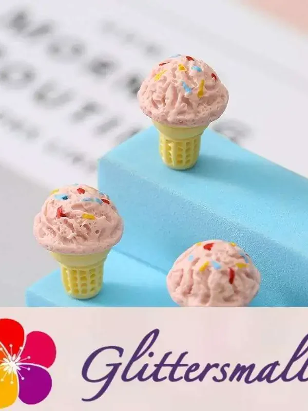 Ice Cream Playfood Resin Slime Charms Cabochons Ornament DIY Crafts 05