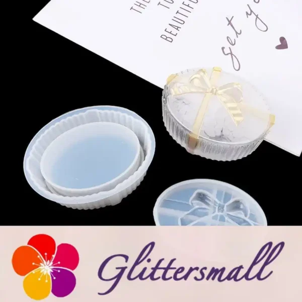 O1CN01902Xku1ciQ0AFCmXa___2212298503634-0-cib.webp Bow Knot Pack of 4 Jewelry Storage Box Silicone Resin Mold M-FX-HDJ001