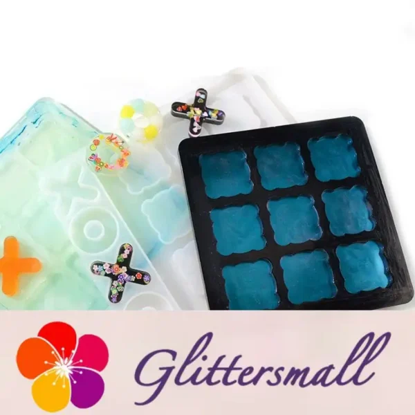 Tic-Tac-Toe DIY Board Game Epoxy Silicone Resin Mold M-QZ-JZQ001