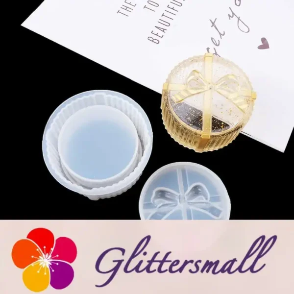 O1CN01MQFAOp1ciQ02bojc7___2212298503634-0-cib.webp Bow Knot Pack of 4 Jewelry Storage Box Silicone Resin Mold M-FX-HDJ001