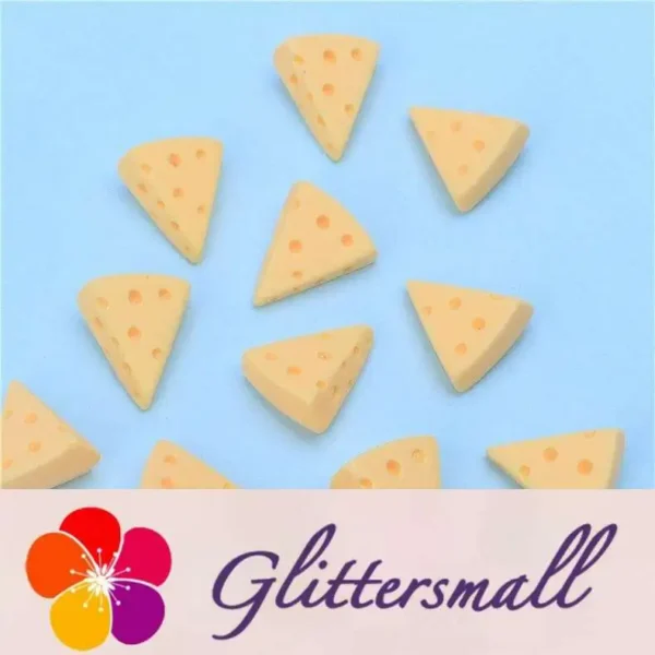 O1CN01N9iDyW1o9rTDYzAxX___4162345183-0-cib.webp Cheese Slices Playfood Resin Slime Charms Cabochons Ornament DIY Crafts