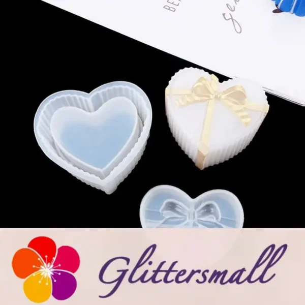 O1CN01P4QM4X1ciQ04FRuct___2212298503634-0-cib.webp Bow Knot Pack of 4 Jewelry Storage Box Silicone Resin Mold M-FX-HDJ001
