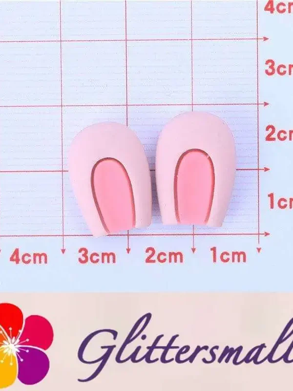 Rabbit Ears Shape Slime Charms Cabochons Diy Cafts Resin Kit Supplies