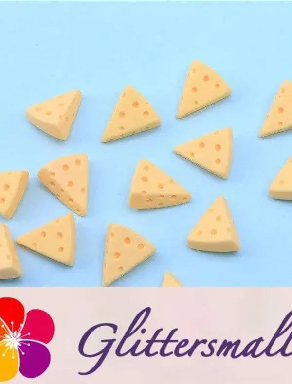 Cheese Slices Playfood Resin Slime Charms Cabochons Ornament DIY Crafts