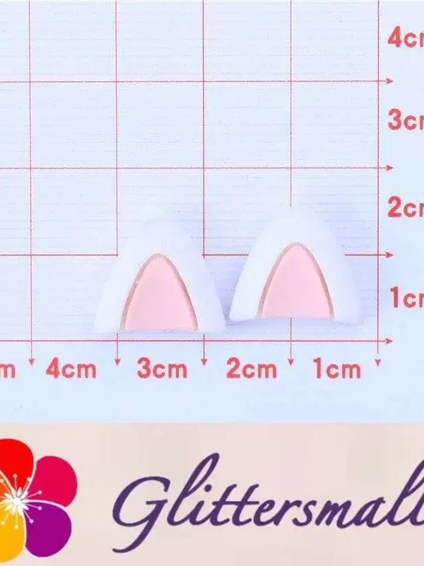 Cat Ears Shape Slime Charms Cabochons Diy Cafts Resin Kit Supplies